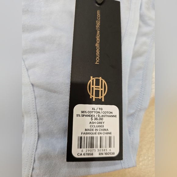 House of Harlow 1960 Set Of 4 Cotton Panties Underware Grey Navy Blue Size XL - Picture 3 of 4